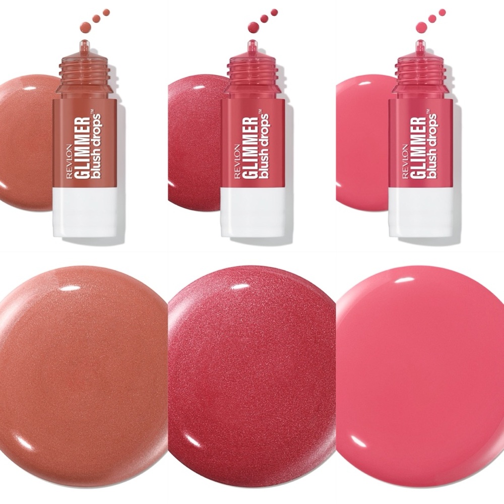 REVLON Glimmer Blush Drops - Set of 3